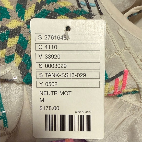 Anthropologie Embroidered White Blouse •NWT• - Picture 7 of 7